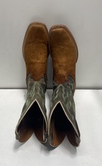 Dan Post Cowboy Certified Brown Leather Square Toe Western Boots Men’s Size 10 D