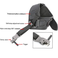 Archery Compound Bow Release Aids Wrist Strap Trigger Index Finger Hook Hunting