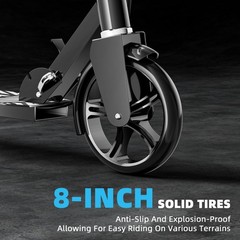 Scooters for Kids 8-12, Teens & Adults – Lightweight, Foldable, 8-Inch Big Wh…