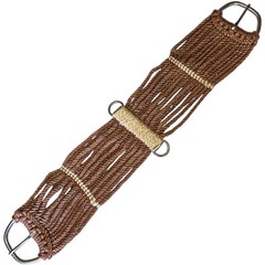 New Old Stock Brown Mohair Wool Cinch 28 inches with Stainless Steel Hardware