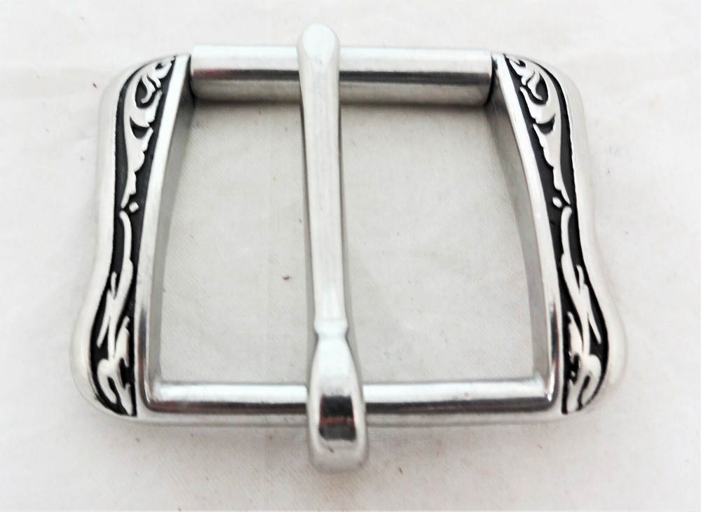 Jeremiah Watt Flank Roller Buckle 1 3/4″ Black Western Saddle Cinch Horse Tack