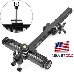 9″ Recurve Bow Sight 1 Pin Adjustable Aluminum T Shape Archery Hunting Target US