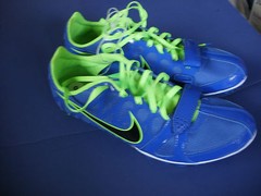 NIKE Track & Field~ZOOM RIVAL S~Blue & Lime Green Running Shoes~Men’s 12~NEW