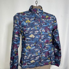 Ariat Equestrian Landscape Blue Full Zip Fleece Riding Jacket Juniors XL 14