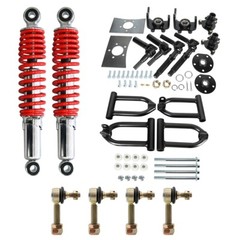 Front Drive Axle Assembly Shocks Swingarm Tie Rod End Kit ATV Quad Go Kart Buggy