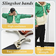 10PCS Slingshot Flat Rubber Bands, 0.6mm/0.7mm/1mm Thickness Slingshot Rubber…