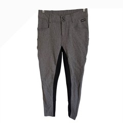 Kerrits Griptek II Full Seat Riding Breeches Grey Black Heathered Medium Pants