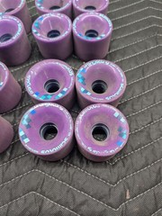 Orangatang Stimulus 70mm 83a Durometer Purple Bundle Longboard Wheel Lot