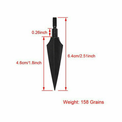 12X 150gr Archery Arrowheads Hunting Tips Screw Points Crossbow Arrow Broadheads