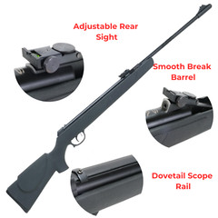 TrimexArms TX03 .177 Caliber Break Barrel Spring 850+ FPS Air Rifle 200 Pellet