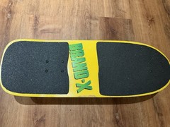 Brand-X Complete Skateboard Multicolor Art Graphic Wood Deck Vintage. Authentic