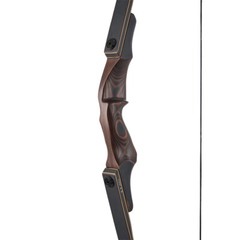 60″ Takedown Recurve Bow 30-60LB Right Hand Wooden Riser Traditional Hunting Bow