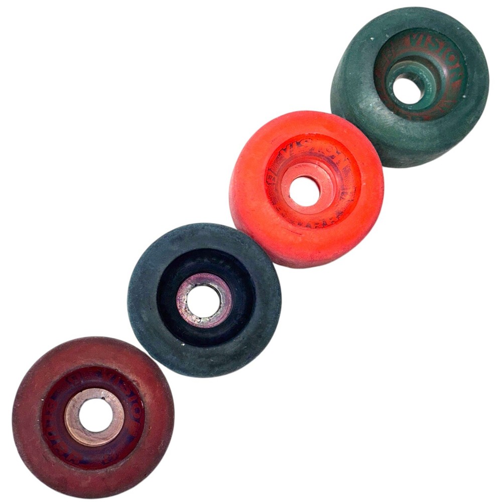 Vintage 1980’s Vision Blurr Skateboard Wheels In Multi Colors 60mm 97A