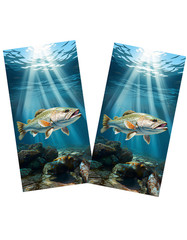 Speckled Trout Premium HD Vinyl Cornhole Wrap
