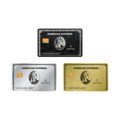 Custom AMEX Card Skin (3-Pack) Gold, Platinum, Black | Personalized Name L-Chip