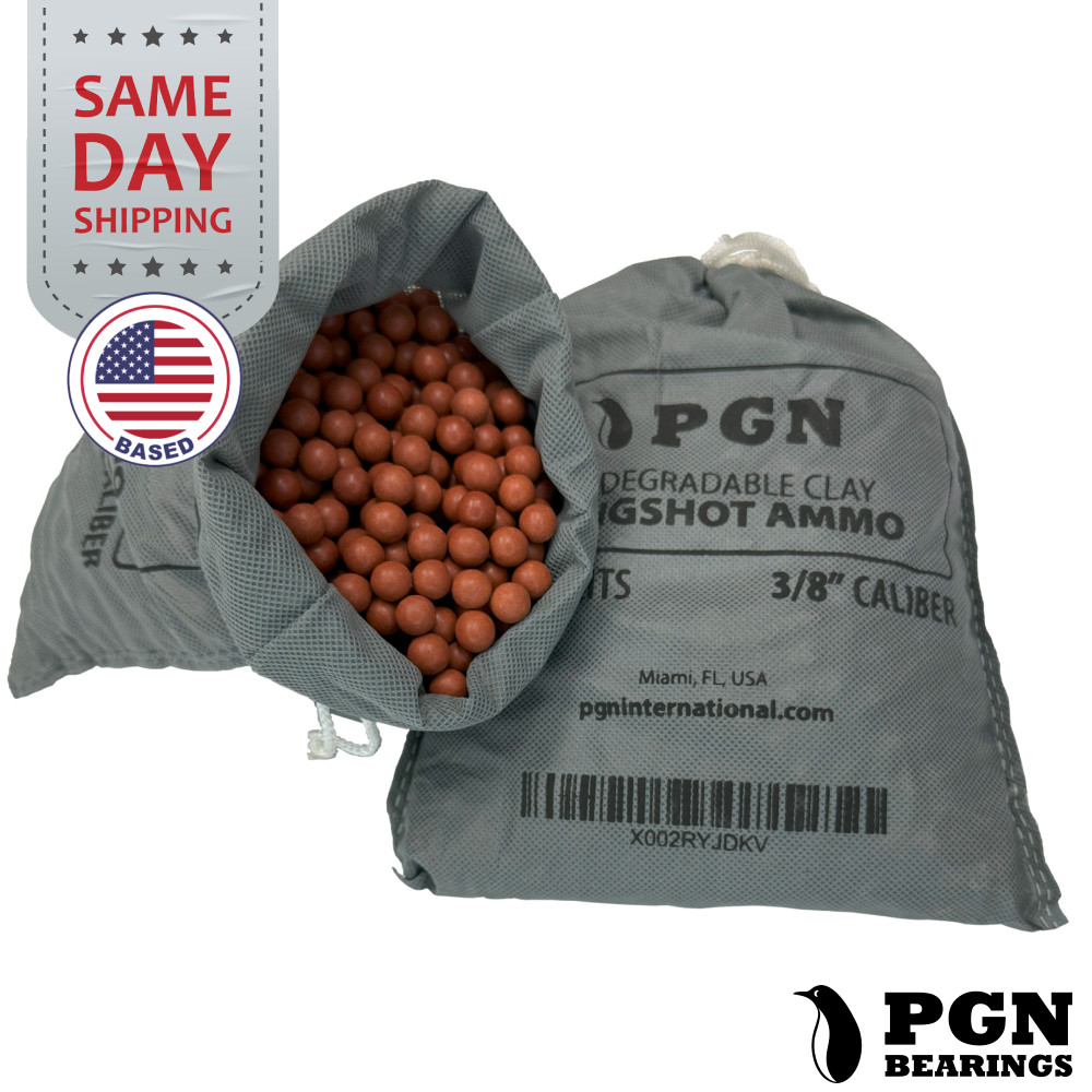 (1500) 3/8″ Inch Biodegradable Slingshot Ammo Precision Hard Clay Balls