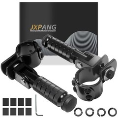 M8 Motorcycle Folding Rearsets Foldable Motorbike Footrest Bicycle Type B Black