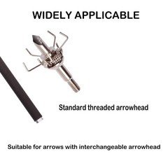 12PK 100/125 Grain Small Game Broadheads Judo Points & Hammer Mixed Set with …