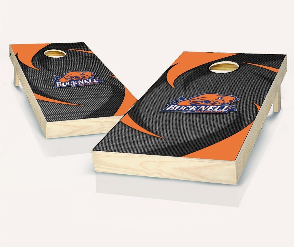 Cornhole Boards Bucknell Swoosh NCAA Licensed Team Bags Plywood Tops