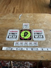 Vintage 1980S Vision Streetwear Skateboard Sticker Lot Of 5