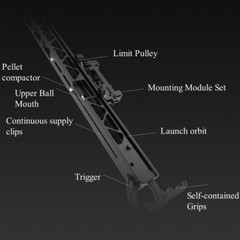 Compound Bow Bow Launcher Set 35-70lbs Steel Ball Bow Hunting Shooting Target