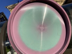 5X McBeth (OOP) ESP Buzzz-Swirly Purple & Green w Gold Holographic Hearts Foil