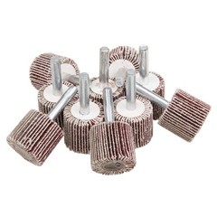 1″ x 1″ x 1/4″ Shank Mounted Flap Wheels, 80 Grit Aluminum Oxide Mounted Abra…