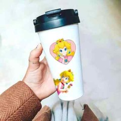 50 Pcs Princess Peach Stickers, Waterproof Stickers For Water Bottles Laptop For