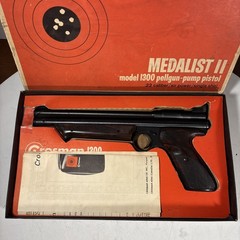 Crosman Medalist II Model 1300 .22 Cal Vintage Pellet Pump Pistol W/ Box