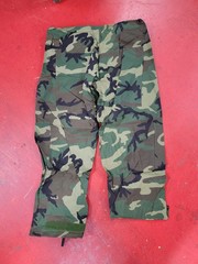 US Army BDU Woodland Wet Weather Rain Pants Trousers Large