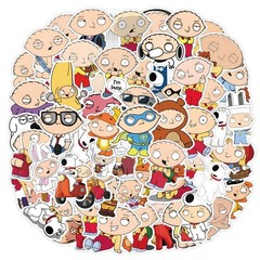 Mix 10/50 PCs Family Guy Luggage Notebook Laptop Car Sticker – No Duplicate