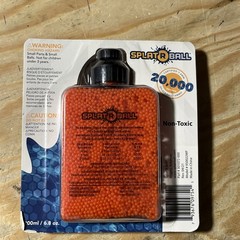 3 New Sealed SplatRball 20,000 Rounds 7.5mm Orange Balls Certified Splat-R-Ball
