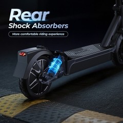Electric Scooter Adults 10in Pneumatic Tires 500W Motor 19 Miles Range UL2272