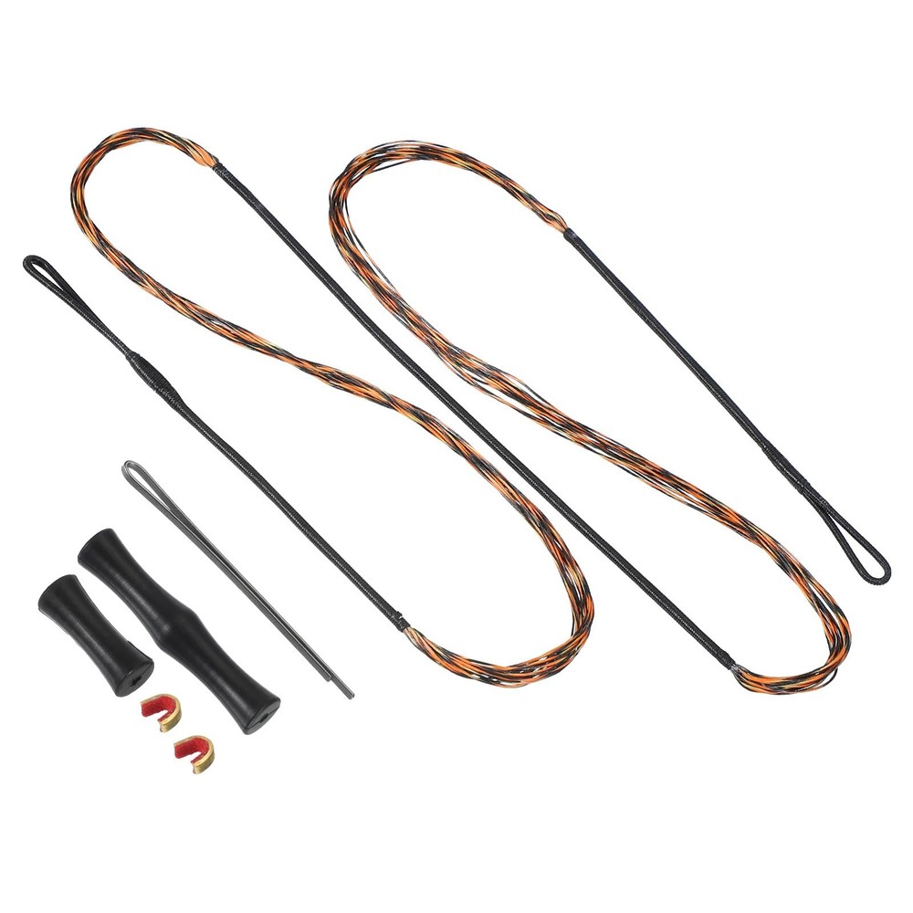 PATIKIL Bow String Replacement with 2 Pcs Brass Nocks 1 Set of Silicone Finge…