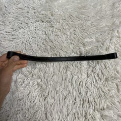 Black English Horseback Riding Browband With Silver Inlay