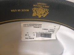 Stetson Skyline 6X 88 Silver Grey Western Hat Size 7 1/2 4″ Brim **EUC Clean!