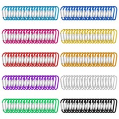 200pcs 1.8″ Carabiner Clip D Ring Carabiners Small Carabiner Keychain Spring …