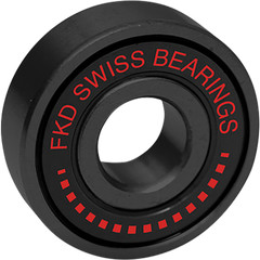 FKD Swiss Black Skateboard Bearings (Set of 8)