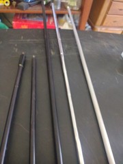 Vintage Recurve stabilizers Asst Sizes & Folding Portable Bow Stand 33″ 26″ 26.