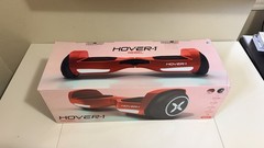 Hover-1 Rebel Kids Hoverboard with LED Headlight, 6 MPH Max Speed – Red