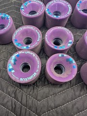 Orangatang Stimulus 70mm 83a Durometer Purple Bundle Longboard Wheel Lot