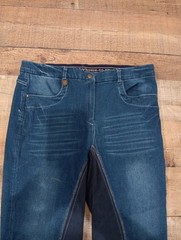 DERBY HOUSE RIDING PANTS EQUESTRIAN JEAN LADIES Denim 32 (2539)