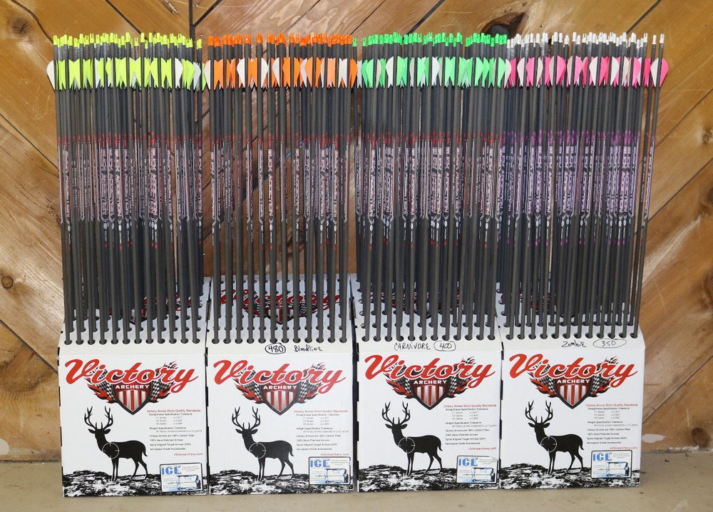 1 dz. Victory CARBON Buck Addiction Buster Hunting Target Arrows 350 400 500