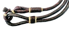 Weavingcraft Chestnut/Burgundy/Maroon Raw Hide Hand Made Rope Matching Knots