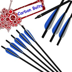 16″ 18″ 20″ 22″ Archery Mixed Carbon Arrows Crossbow Bolts Target Hunting Blue