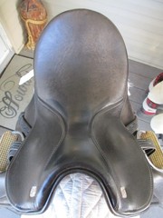 16.5» MK Marcus KREHAN Black English dressage Saddle w Leathers & irons
