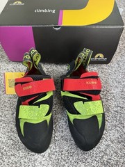 NWT La Sportiva Kubo Climbing Shoes, Goji/Neon, 36.5 M 4.5 W 5.5