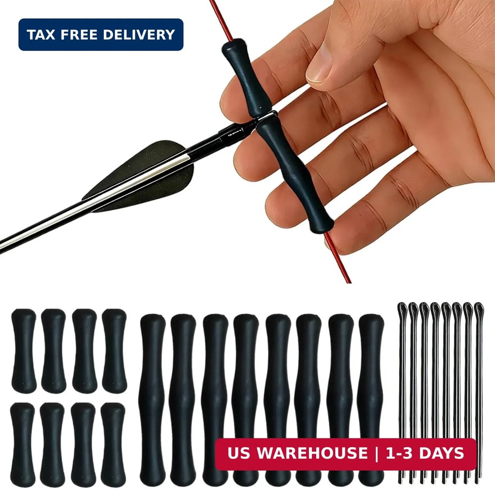 8-Set Archery Bowstring Finger Guard, Bow String Finger Savers, Recurve & Tradit
