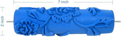 7» Inch Texture Rubber Roller Single Color DIY Patterned Paint Roller Decora…
