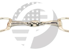 EGGBUTT Snaffle Horse Bit Double Jointed Horse Bit With Oval Link Stainless